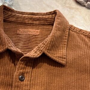 Men's Long Sleeve Corduroy Utility Shirt Size XL Retail $99 Color: kangaroo